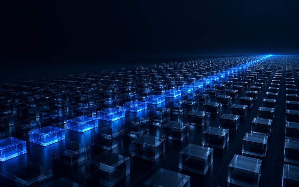 Expansive grid of completed digital modules representing more than two thousand delivered projects